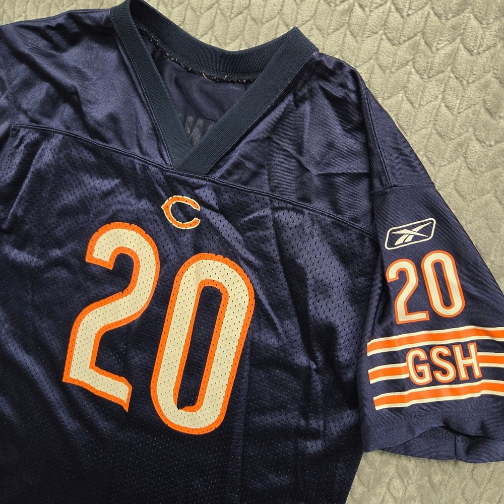 Kids Reebok Chicago Bears Thomas Jones #20 NFL Jersey‎ Navy Blue XL 18-20